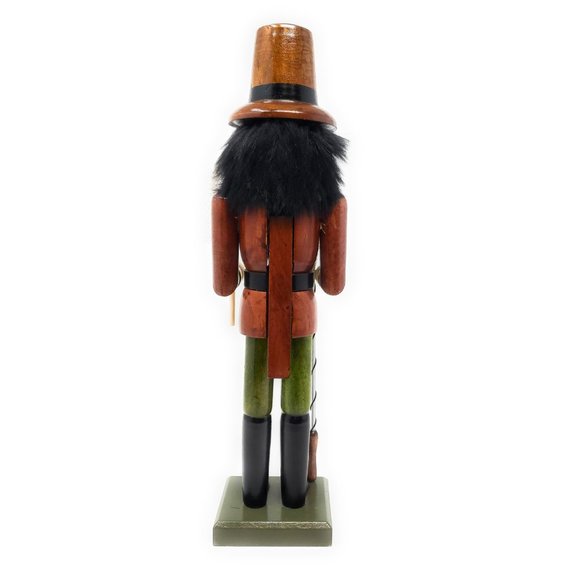 Fishing Fisherman Wood 15" Nutcracker - Picture 3 of 5